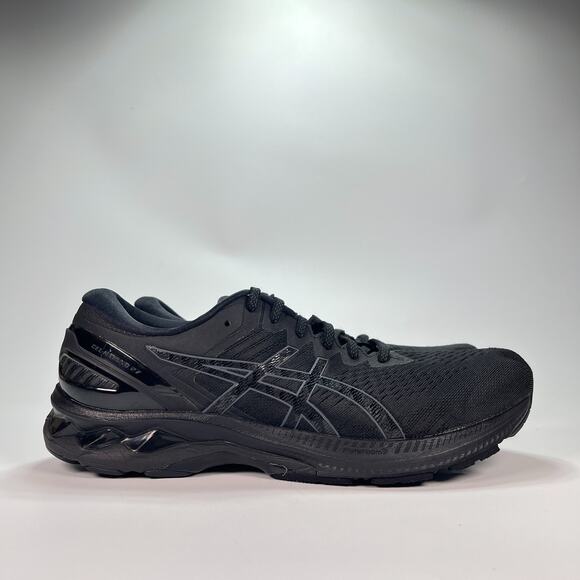 ASICS GEL-Kayano 27 Black Running Shoes Sneakers Extra Wide 1011A833 Men’s Sz 11 - Picture 1 of 10